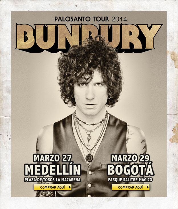 Enrique Bunbury se presentará en Colombia en Marzo de 2014